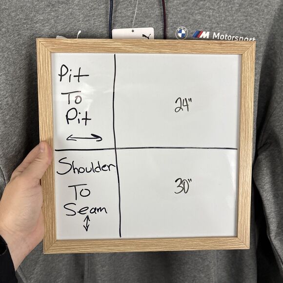 Puma BMW Motorsport ESS+ Hoodie Fleece Pullover Size Large Gray 627498-03 NWT - Picture 8 of 8